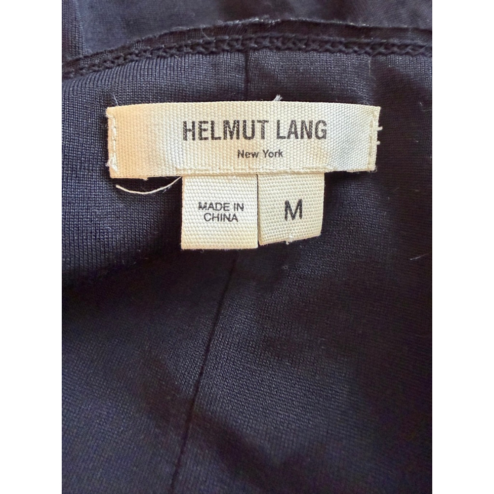Helmut Lang Silk Abstract Print Tank Top Open Racerback Black Size M 98% Silk - Picture 5 of 7